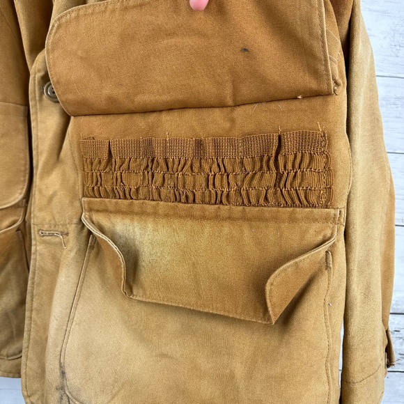 vintage 1950s duck hunting RED HEAD  brown L-xl cotton 44 sportsman BONE DRY‎ - Picture 6 of 14